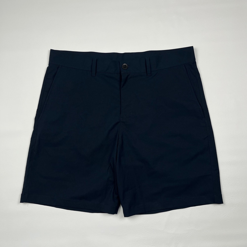 Lululemon Smooth Twill Shorts Mens 38 Navy 9" Relaxed Fit